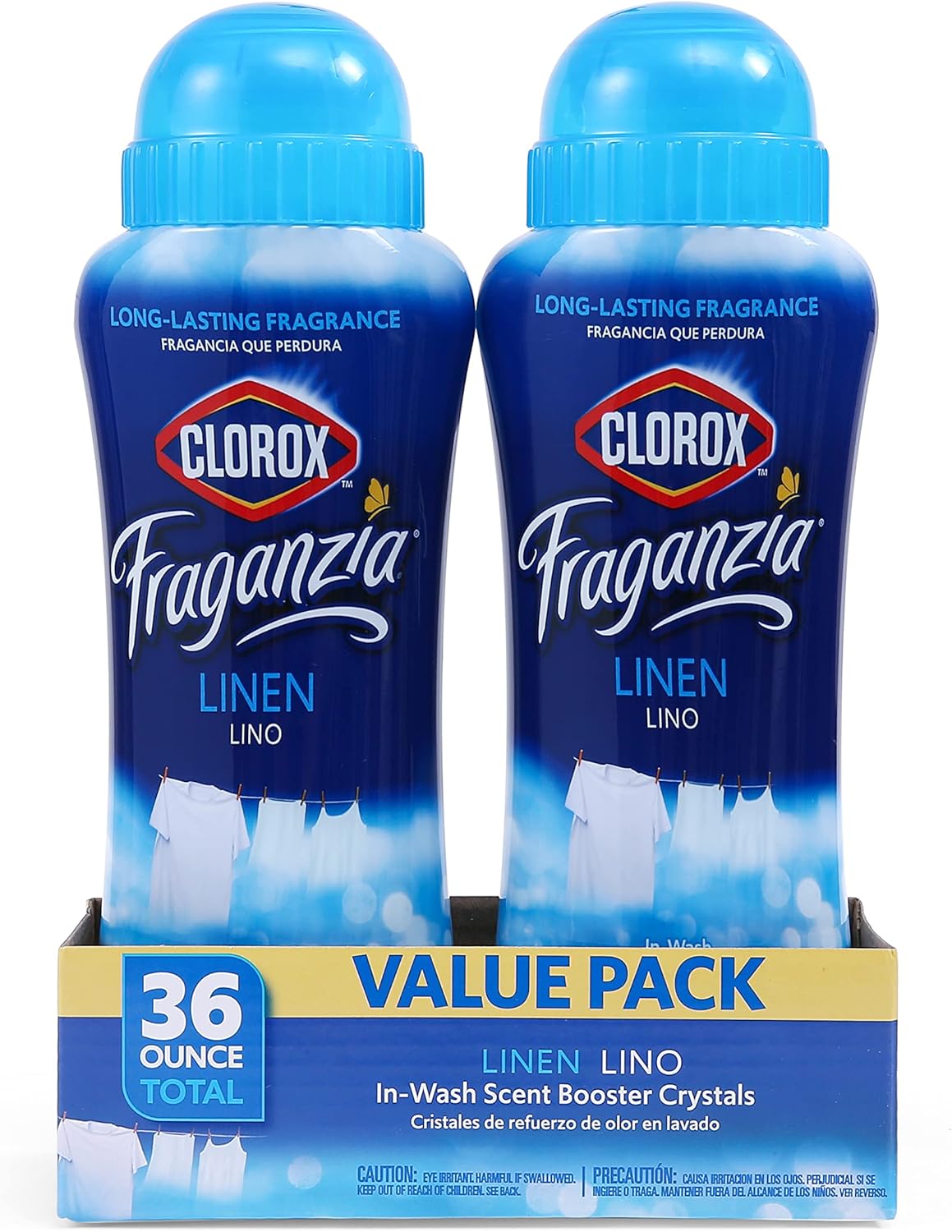 Clorox Fraganzia Laundry Scent Booster Crystals in Linen Scent - Scented In-Wash Freshener Beads