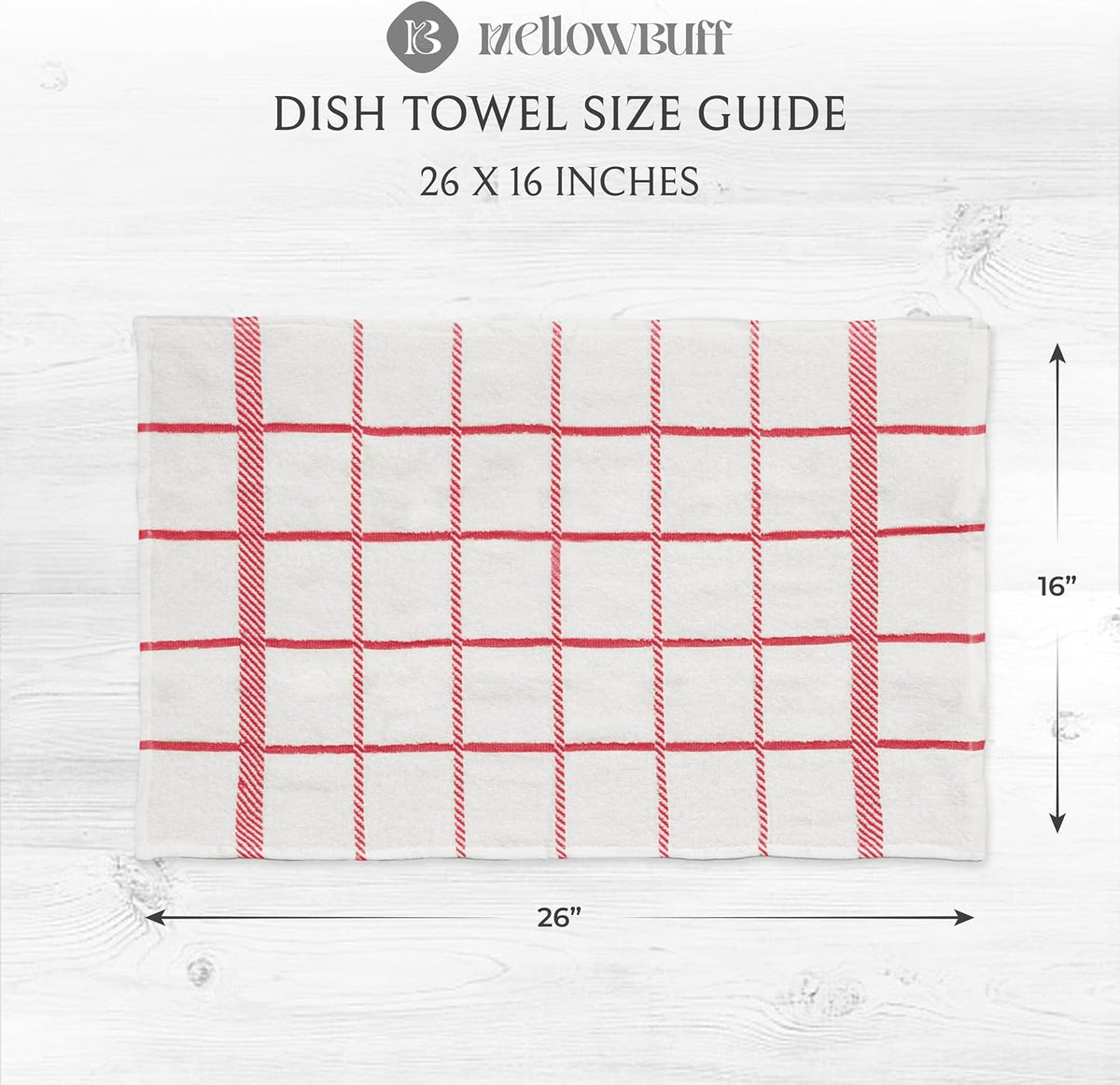 100% Cotton Kitchen Towels and dishcloths Sets, Super Soft & Absorbent, Dish Cloths for Washing