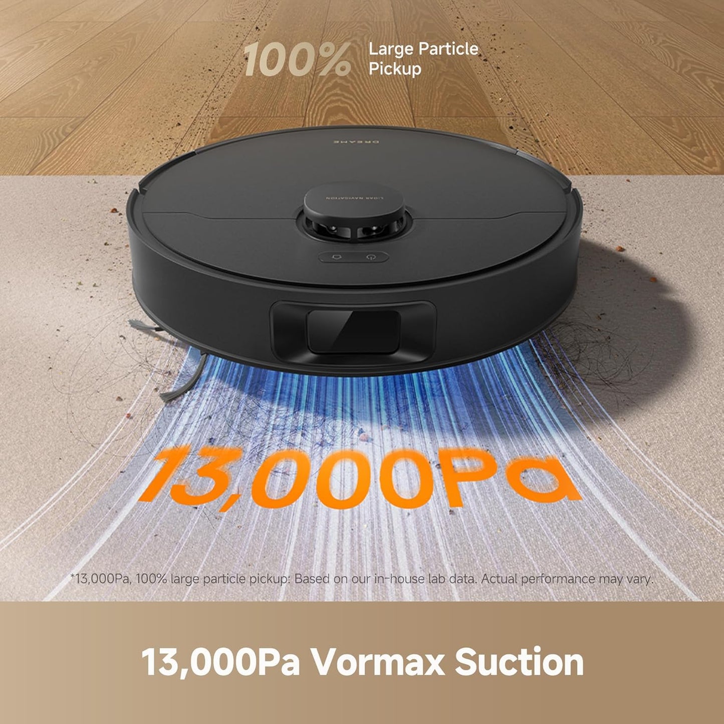 dreame D20 Plus Robot Vacuum and Mop, 13,000Pa Suction, Self-Emptying with 5L Dust Bag, DuoBrush