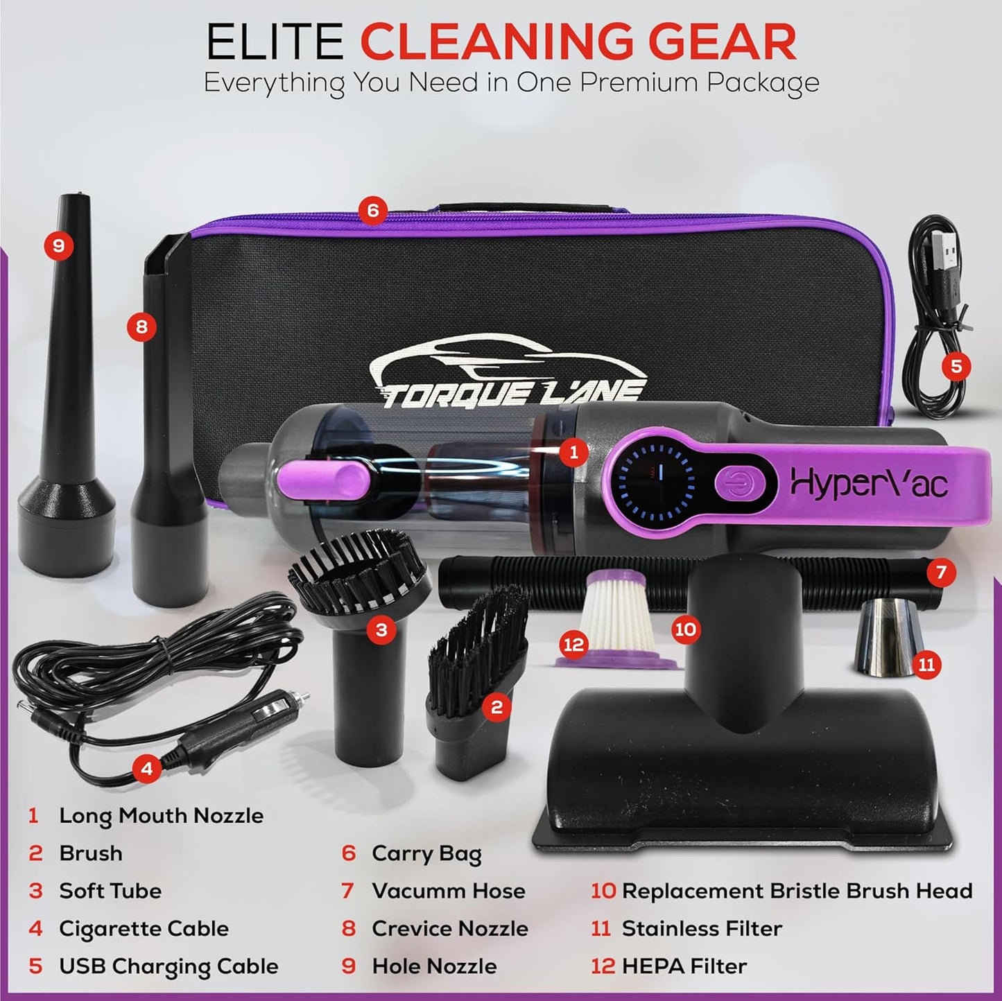 Car Vaccum Cleaner - 2 in 1 Handheld, High Power, Portable Vaccum Cordless & Corded + Blower with