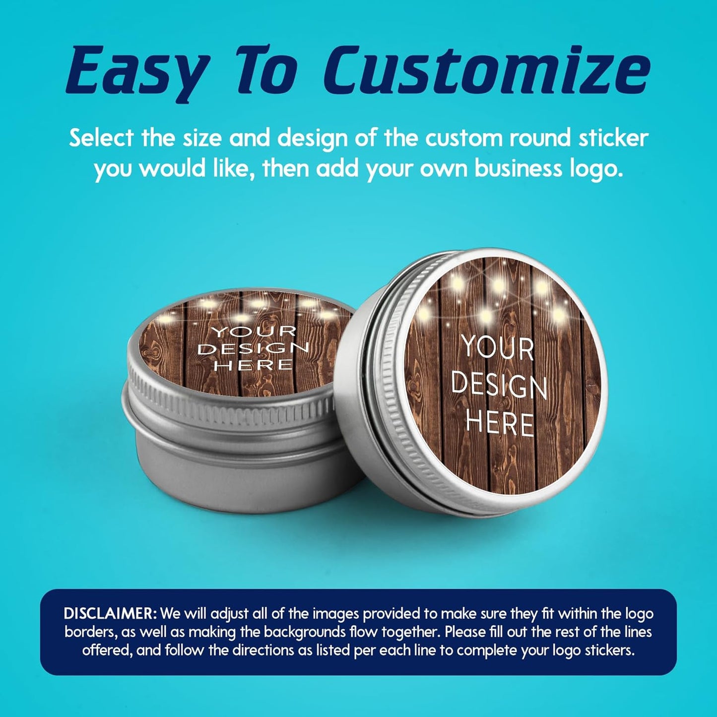 5-1000 Custom Vinyl Stickers - Upload Your own Image, Text, Design, Logo - Personalized Logo Labels