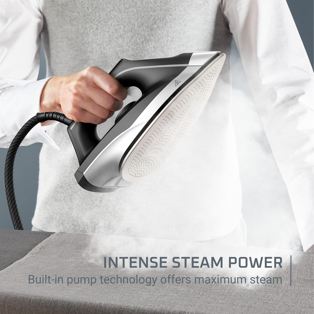 Rowenta Iron Steamer for Clothes Master Steam Station, Professional Steam Iron for Clothes with