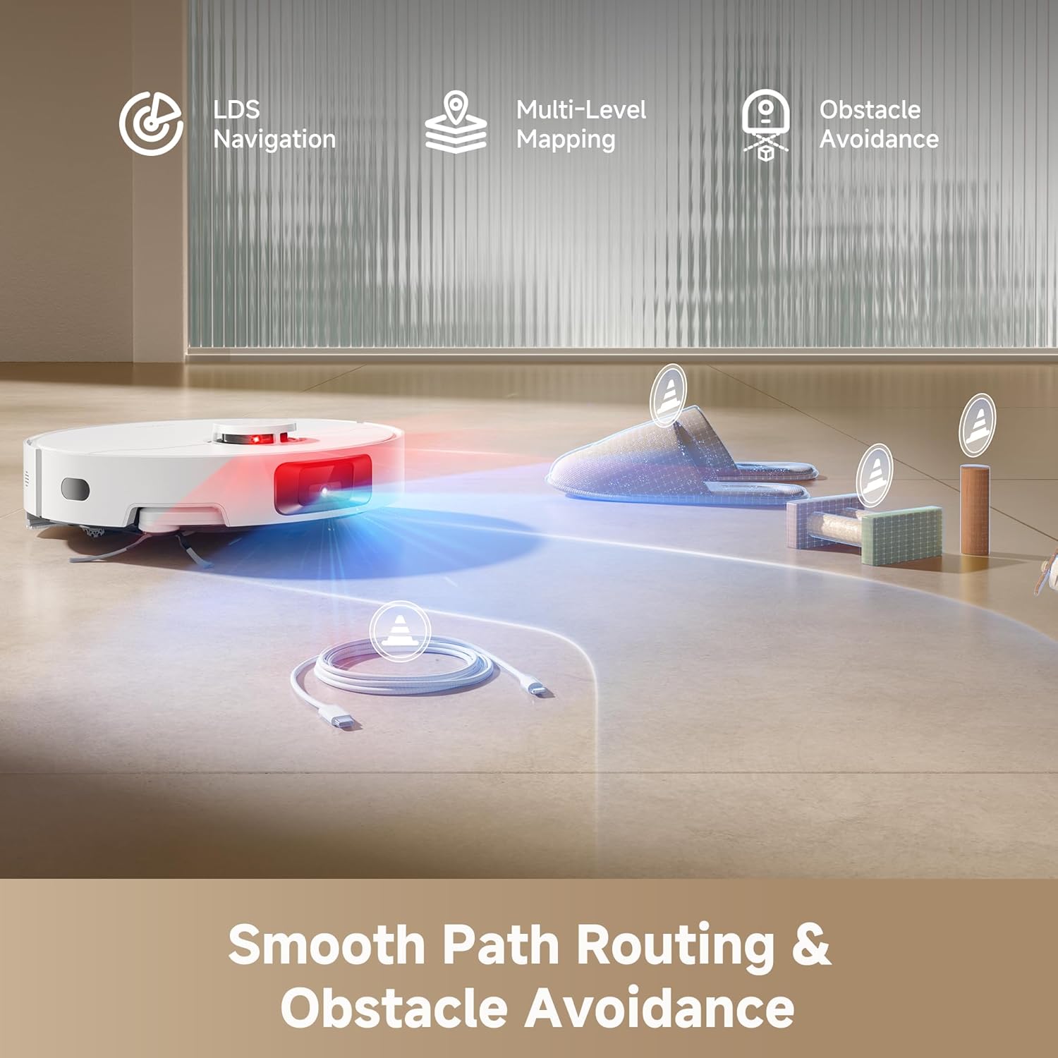 DREAME D20 Pro Plus Robot Vacuum, 13,000Pa Suction, DuoBrush for Pet Hair, Corner Cleaning, Self