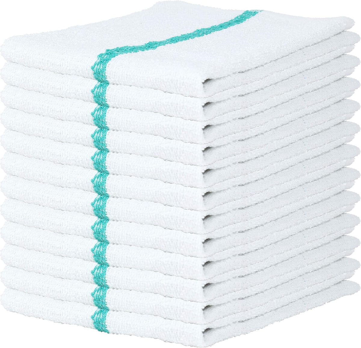 Arkwright Qwick Wick Bar Mop Towels - (Pack of 12) 100% Cotton Quick Dry Dishcloths, Super