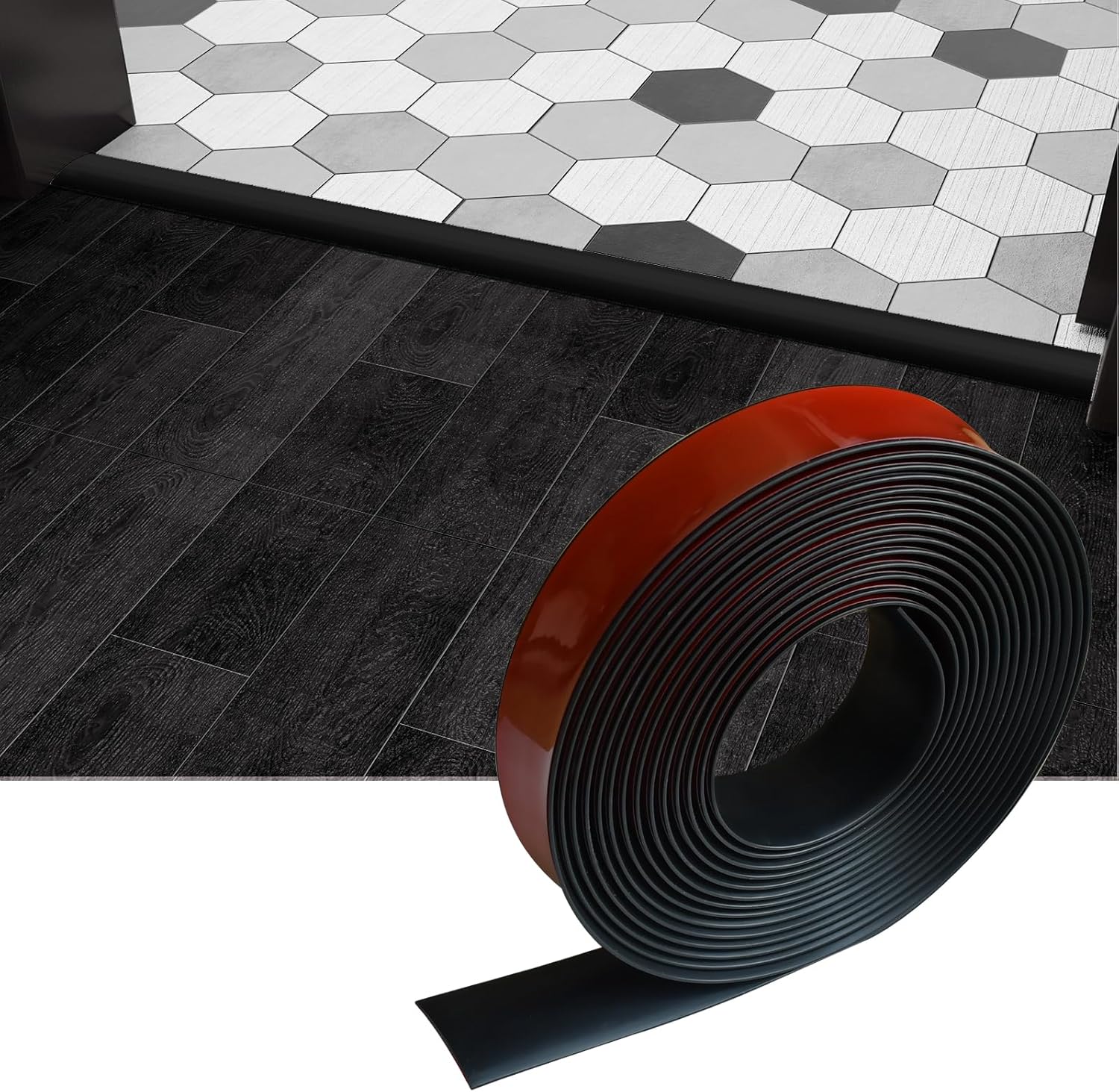 Floor/Door Flat Transition Strip & Self Adhesive Floor Vinyl Floor Edge Trim Laminate Floor Gap