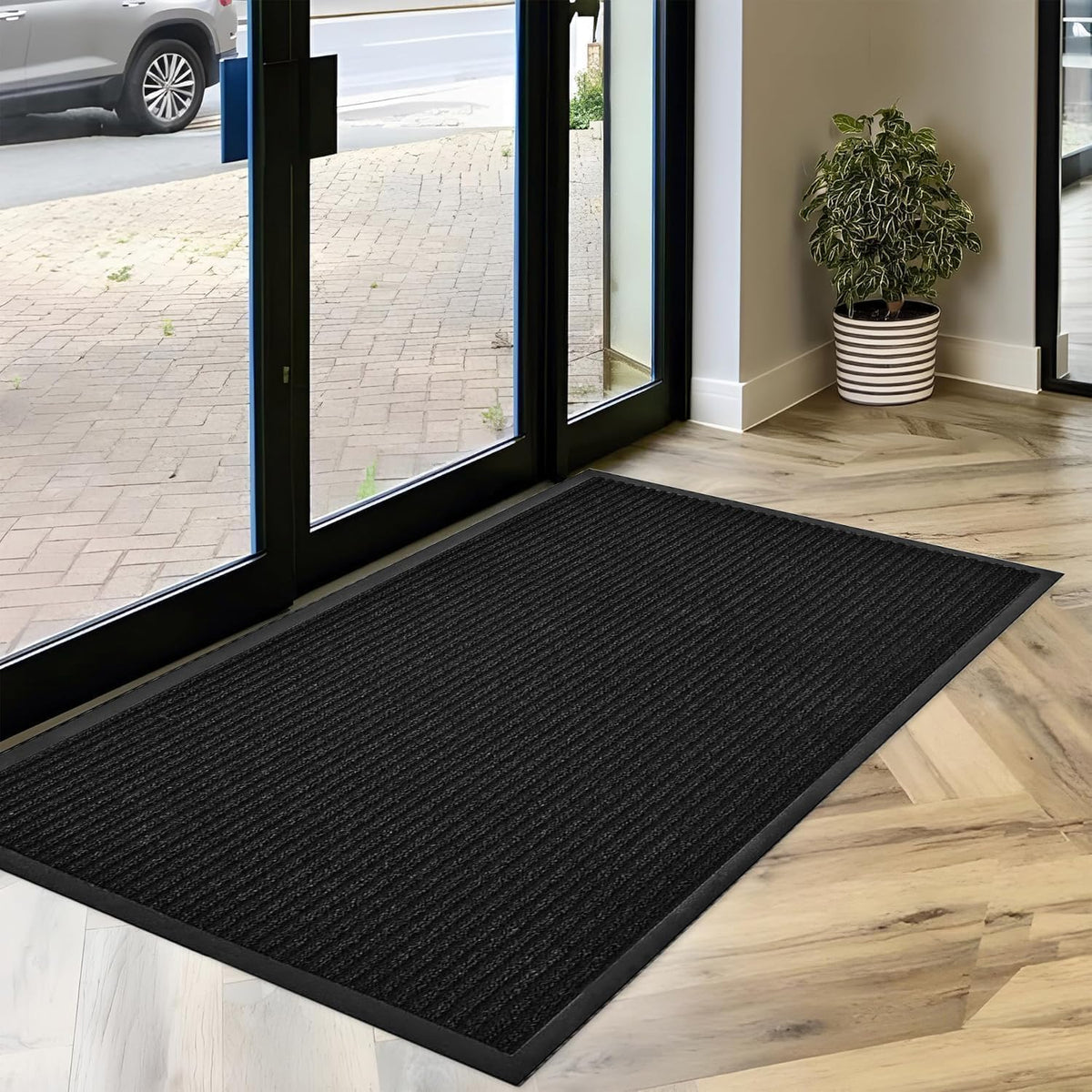 SRDDQLC Door Floor Mat Commercial Grade Large Size Heavy Duty Tough Entry Collection Slip Skid
