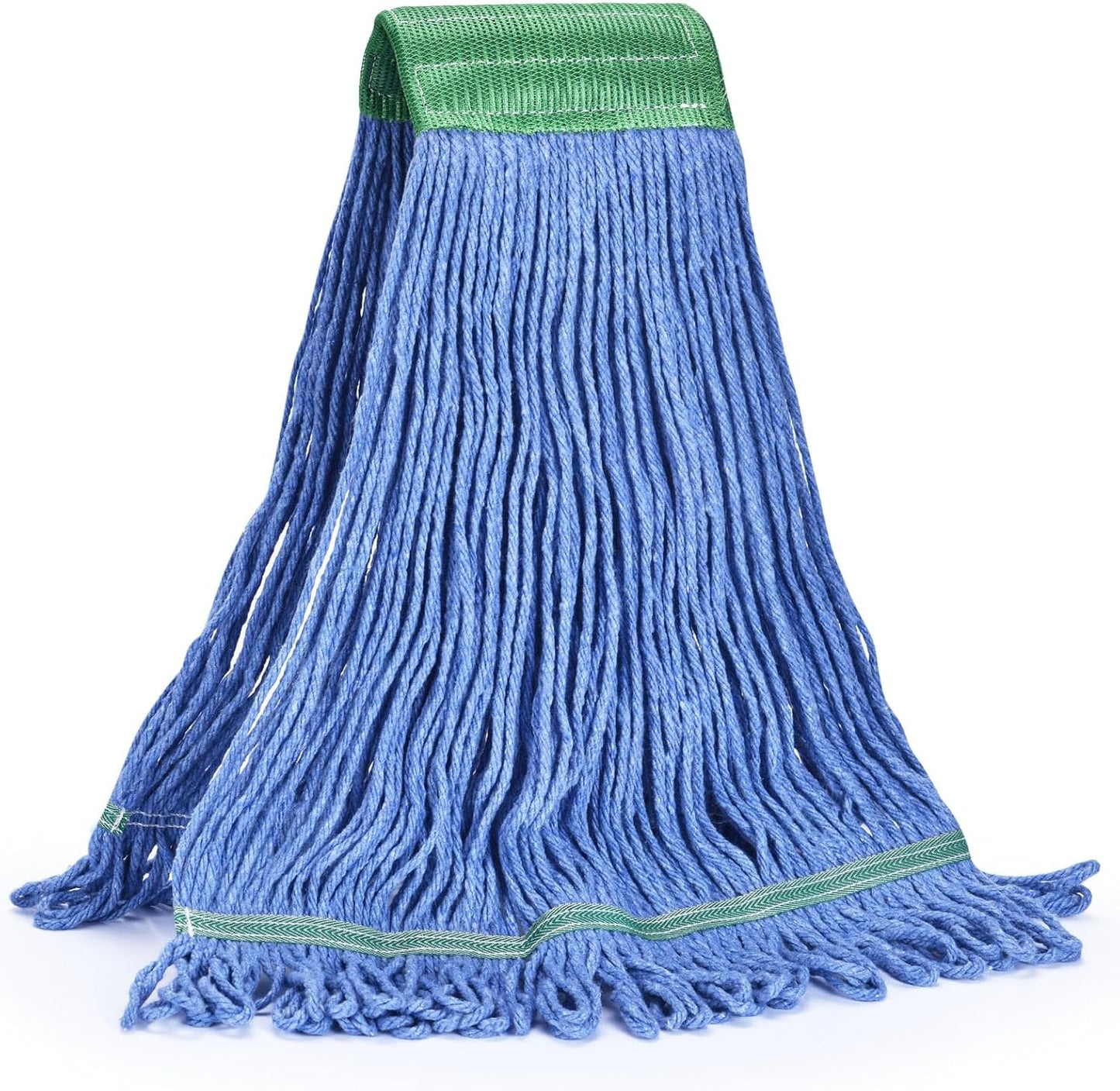 Matthew Cleaning Commercial Mop Head Replacement, 5 Inch Wide Headband, Looped End Cotton Blend