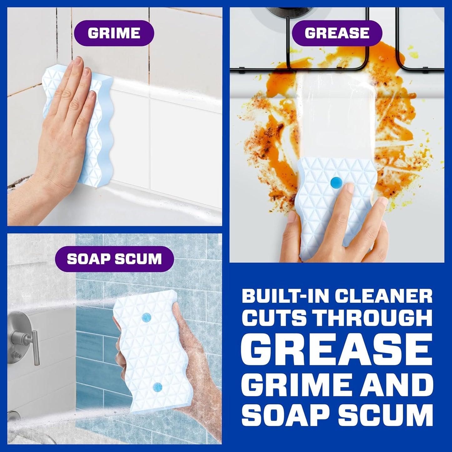 Mr. Clean Magic Eraser Foaming Sponge, All Purpose Cleaner, Dawn Cleaning Power, Wall Cleaner