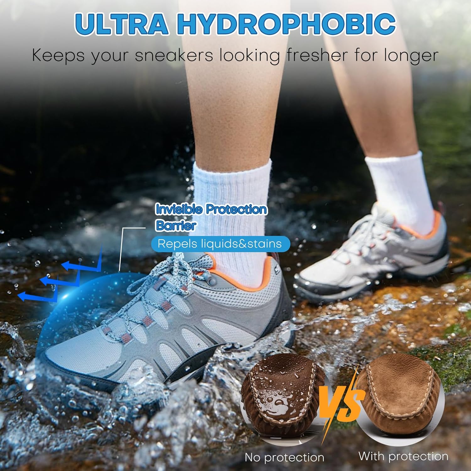 etching Shoe Protector Spray, Suede Protector Spray, Rain & Stain Waterproof Protection for Shoes