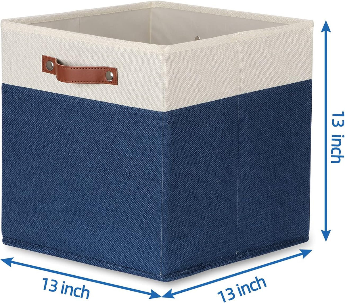 Temary Fabric Storage Bins for Cube Organizer 4 Pack Cube Storage Bins 13 Storage Cubes for Shelves