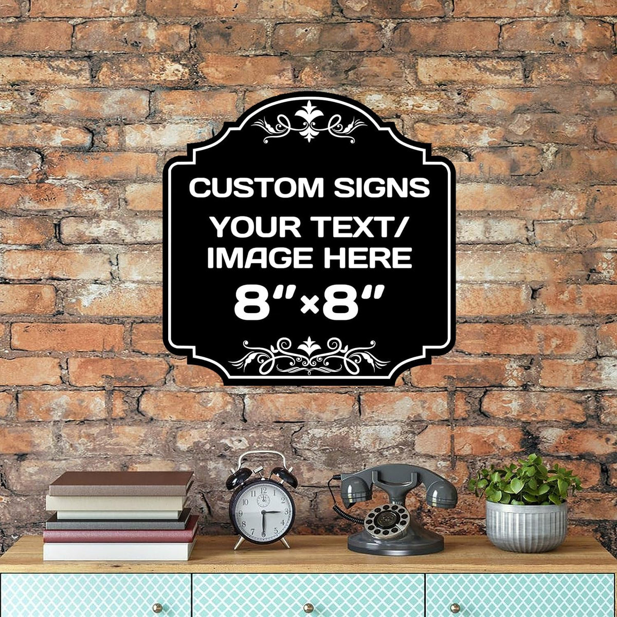 Personalized Aluminum Metal Signs - Weatherproof, Custom Text & Picture, Multiple Sizes, Hazard