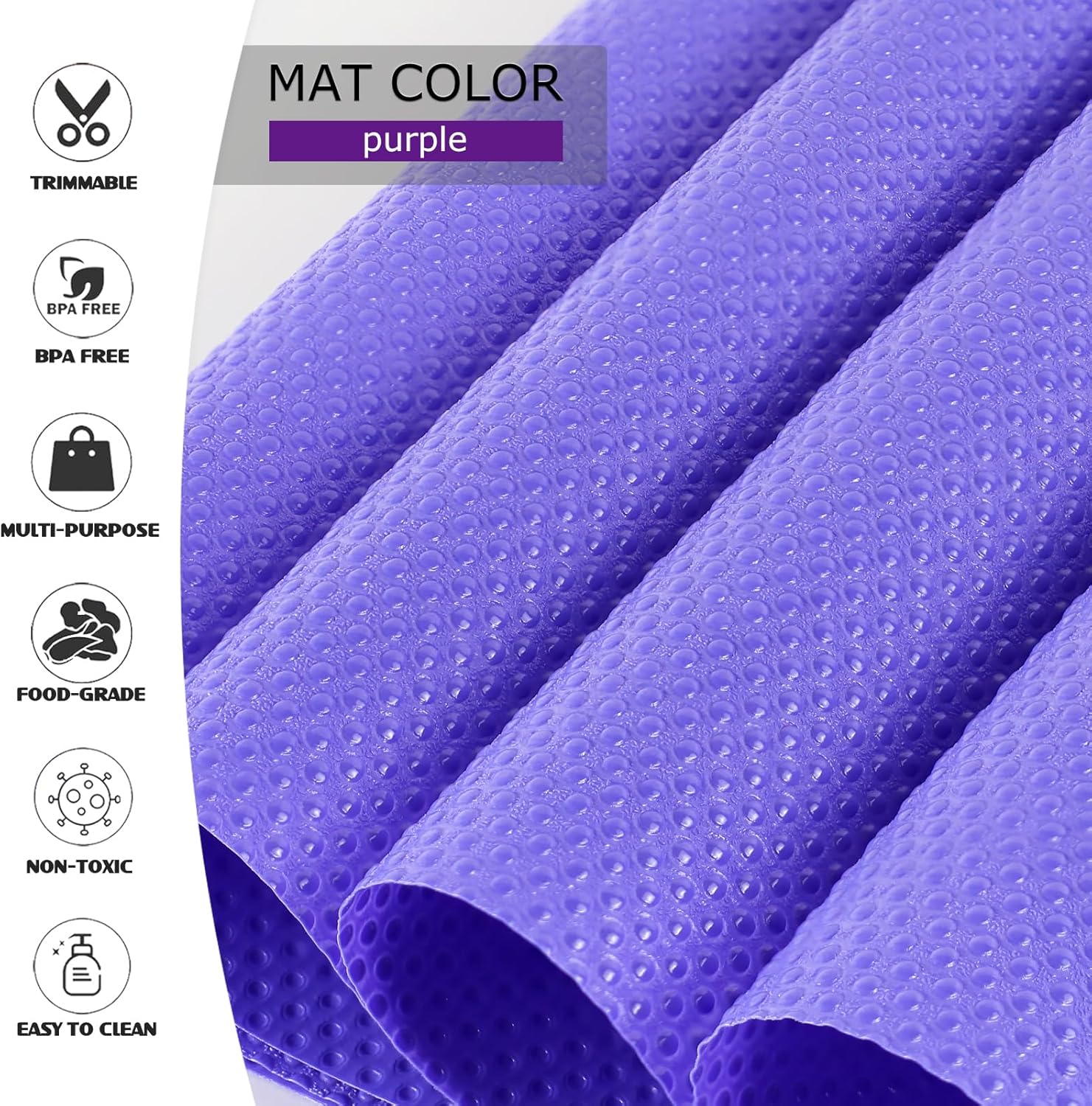 10Pcs Refrigerator Liners, Washable Fridge Liner Shelf Mats Refrigerator Pads for Cupboard Cabinet