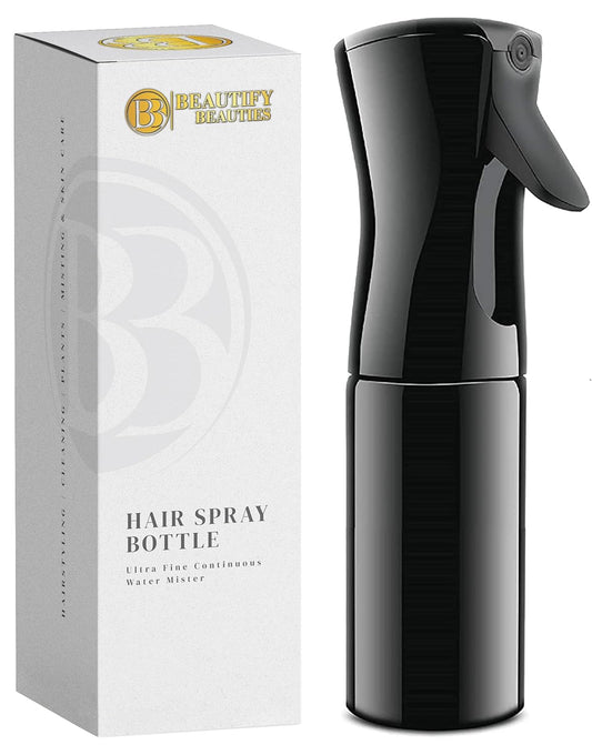 BeautifyBeauties Hair Spray Bottle – Ultra Fine Continuous Water Mister for Hairstyling, Cleaning