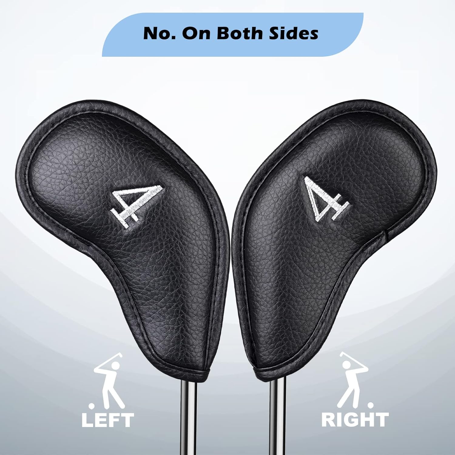 CRAFTSMAN GOLF 12pcs or 1pc Thick Synthetic Leather Golf Iron Head Covers Set Headcover Fit All