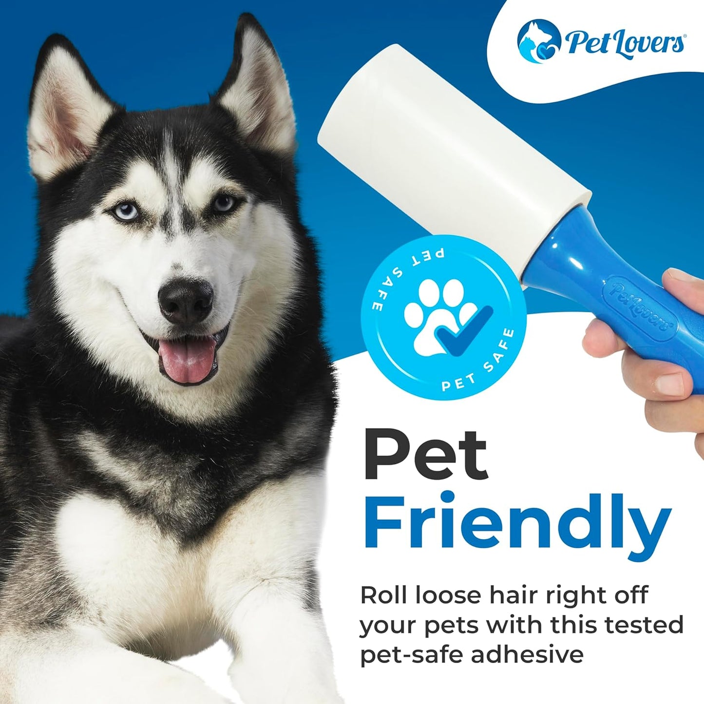 PetLovers Extra Sticky Lint Roller Mega Value Set 600 Sheets for Pet Hair Removal, Dog and Cat Lint
