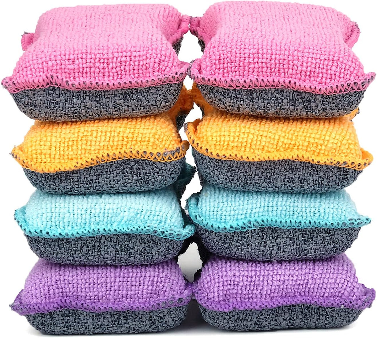 UPSTAR Dish Sponges Kitchen, Microfiber Cleaning Scrubber for Dishwashing, Sink, Basin and