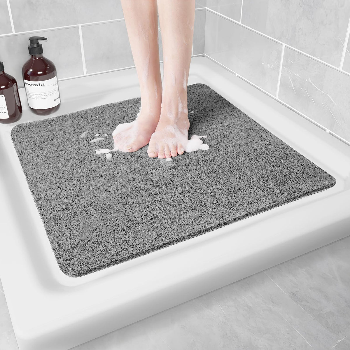Non Slip Shower Mat, Anti Slip Bath Mat, Quick Drying Bath Tub Mats, Foot Scrubber Mat, Anti Slip