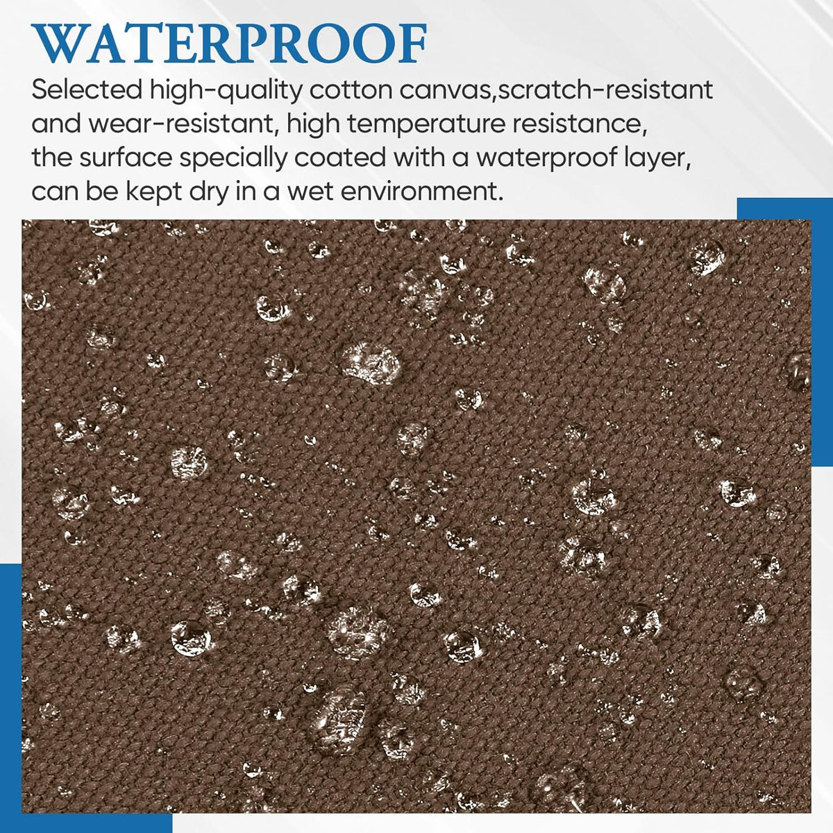 Canvas Patch 5.5 x 8 Inches 6Pcs Self-Adhesive Waterproof Canvas Patch Kit for Repairing