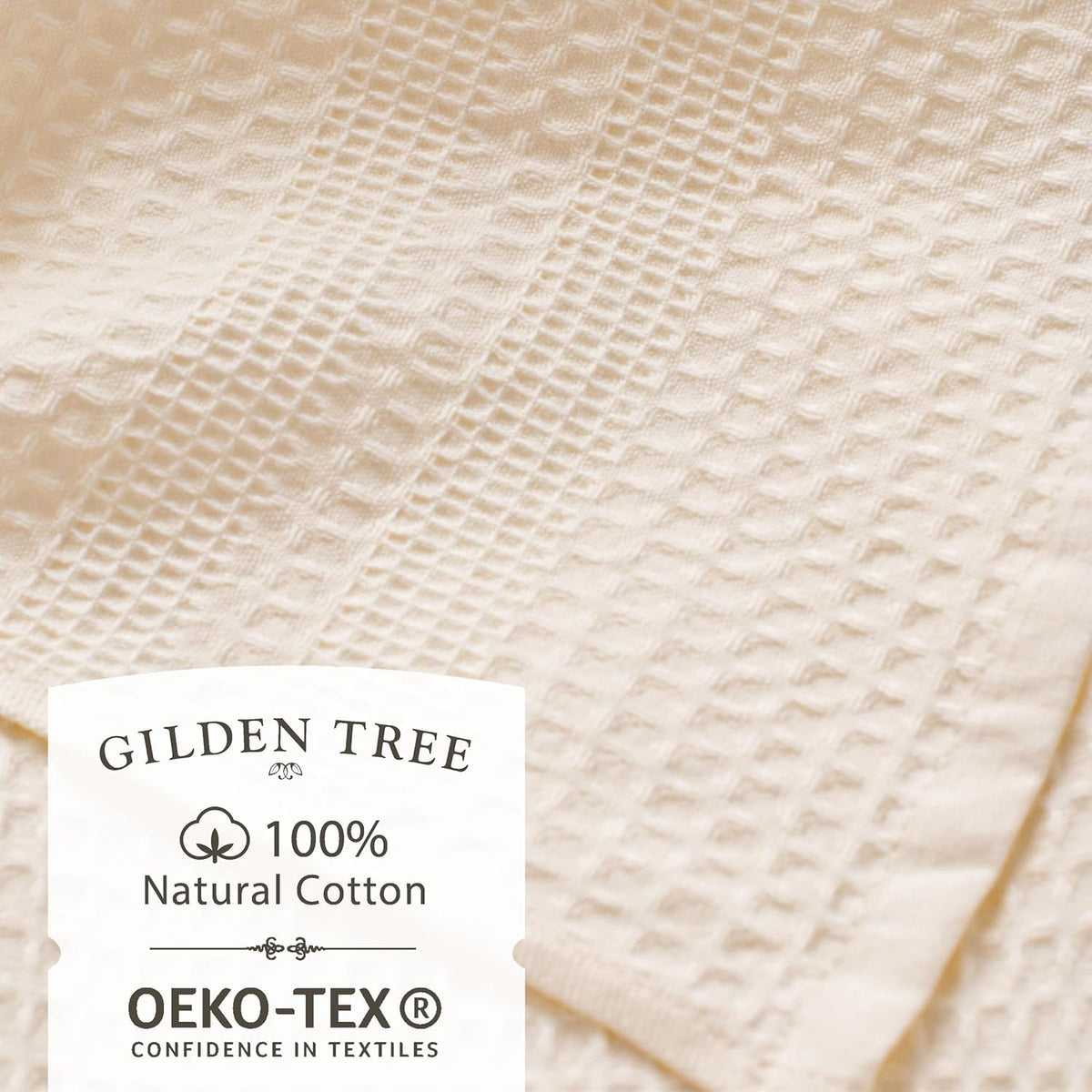 GILDEN TREE Waffle Towels for Bathroom, 100% Cotton Quick Dry Towel, Waffle Bath Towels Large