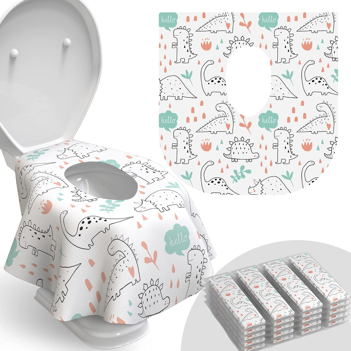 Toilet Seat Covers Disposable - 20 Pack - Waterproof, Ideal for Kids and Adults – Extra Large
