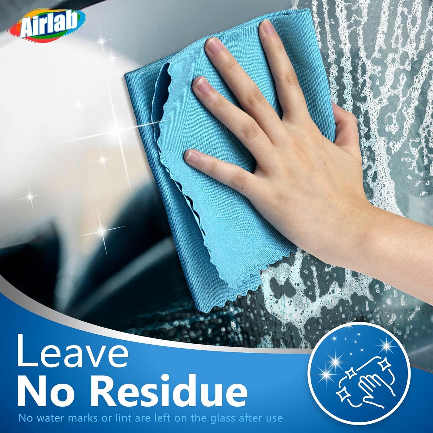 Microfiber Cleaning Cloth Glass Window Stainless Steel Mirror Polishling Rags Eyeglass Windshield