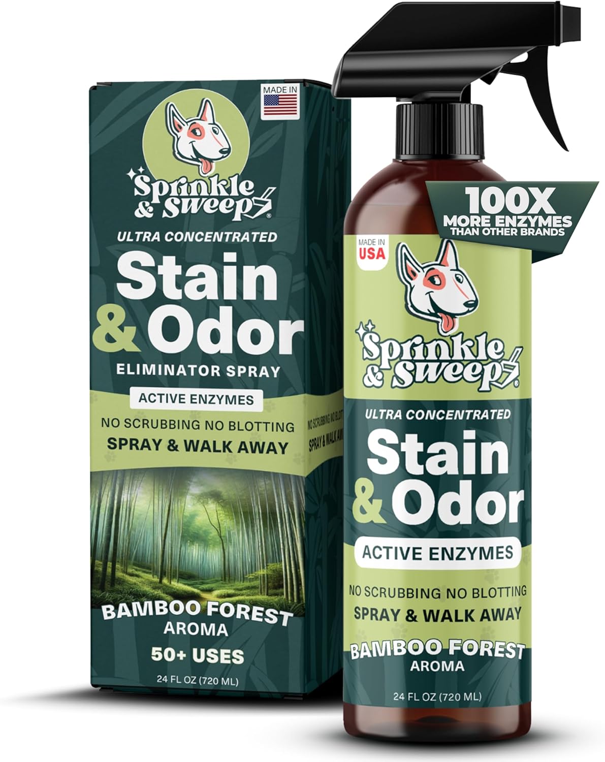 Enzyme Cleaner for Cat Urine | Cat Pee Odor Eliminator & Stain Remover | Dog Urine Carpet Spray |