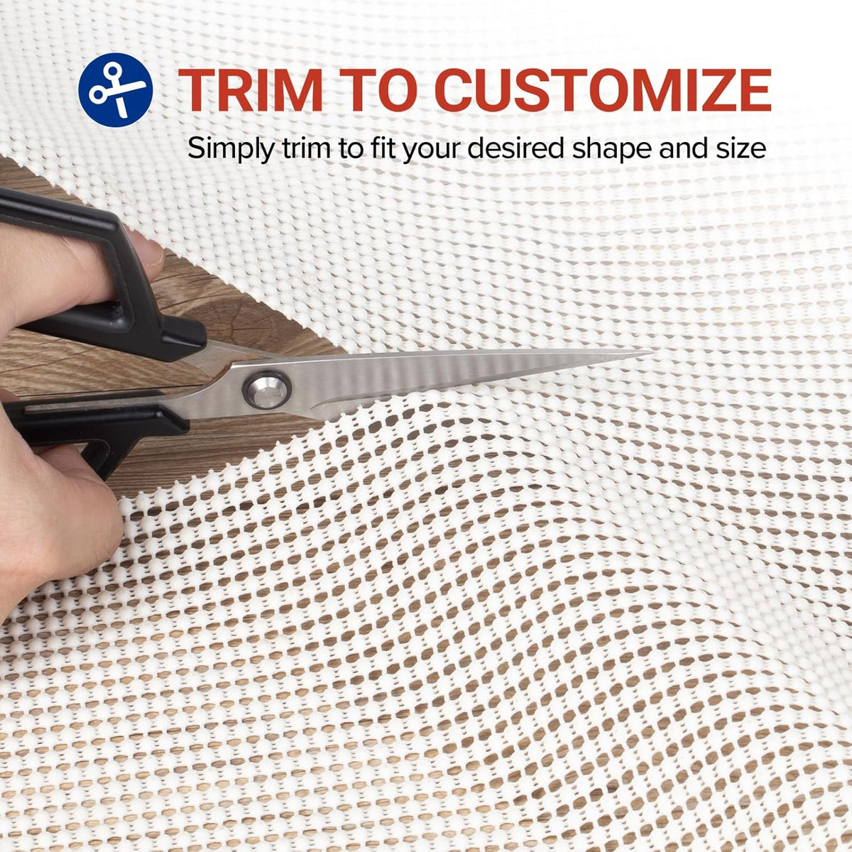 Non-Slip Rug Pad Gripper 3x5 Feet, Anti Skid Mat for Under Area Rugs, Keeps Rugs in Position and