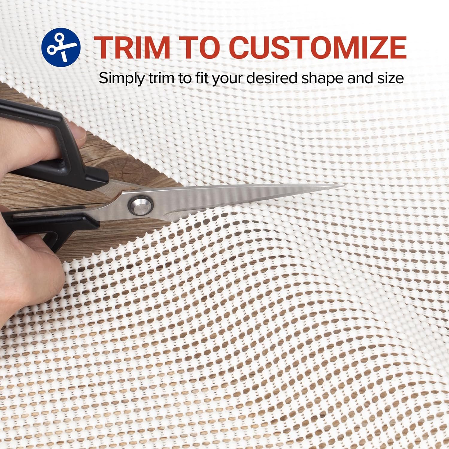 Non-Slip Rug Pad Gripper Round 4 Feet, Anti Skid Mat for Under Area Rugs, Keeps Rugs in Position
