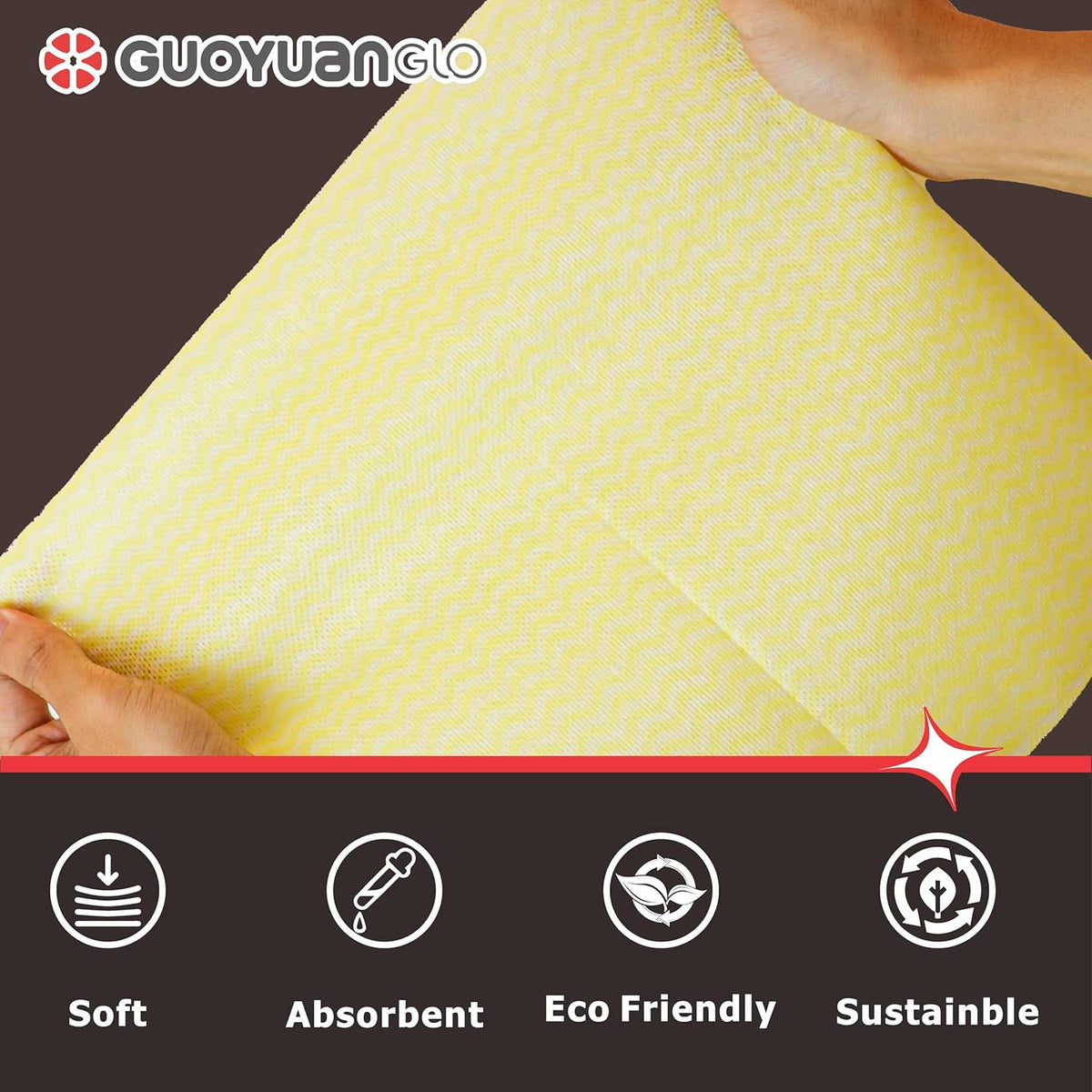 Disposable Cleaning Cloths Reusable Dsih Cloths for Kitchen Disposable Dish Rag Dry Fast 11.8x11.8