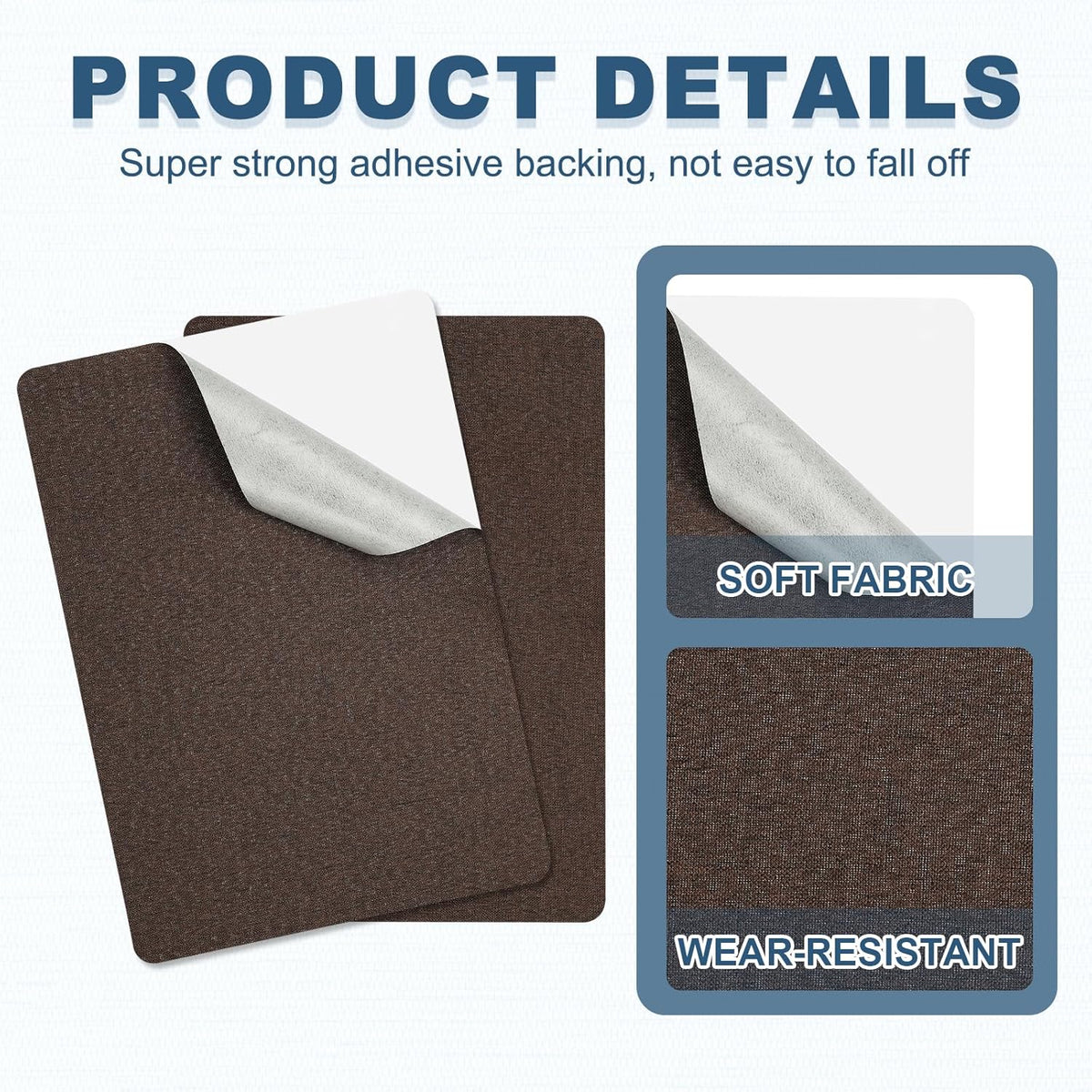 PATIKIL 8x11 Inch Linen Repair Patches, 2Pcs Self-Adhesive Fabric Patch for Sofas Tote Bags