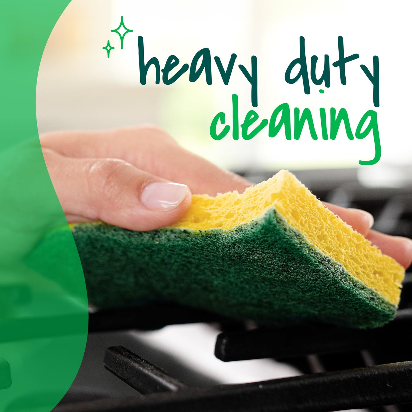 Scotch-Brite Heavy Duty Scrub Sponge, 6 Kitchen Sponges Designed for Tough Messes in the Kitchen