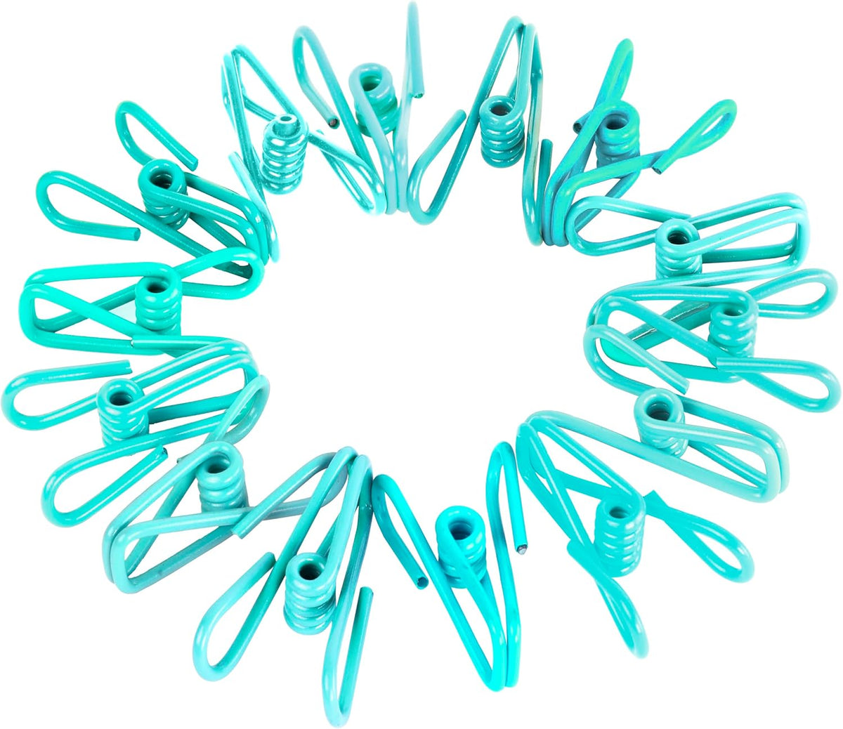 30 Pack Blue Chip Bag Clips for Food - PVC 2 Inch Coated Sealer for Sealing Food - Paper Holder