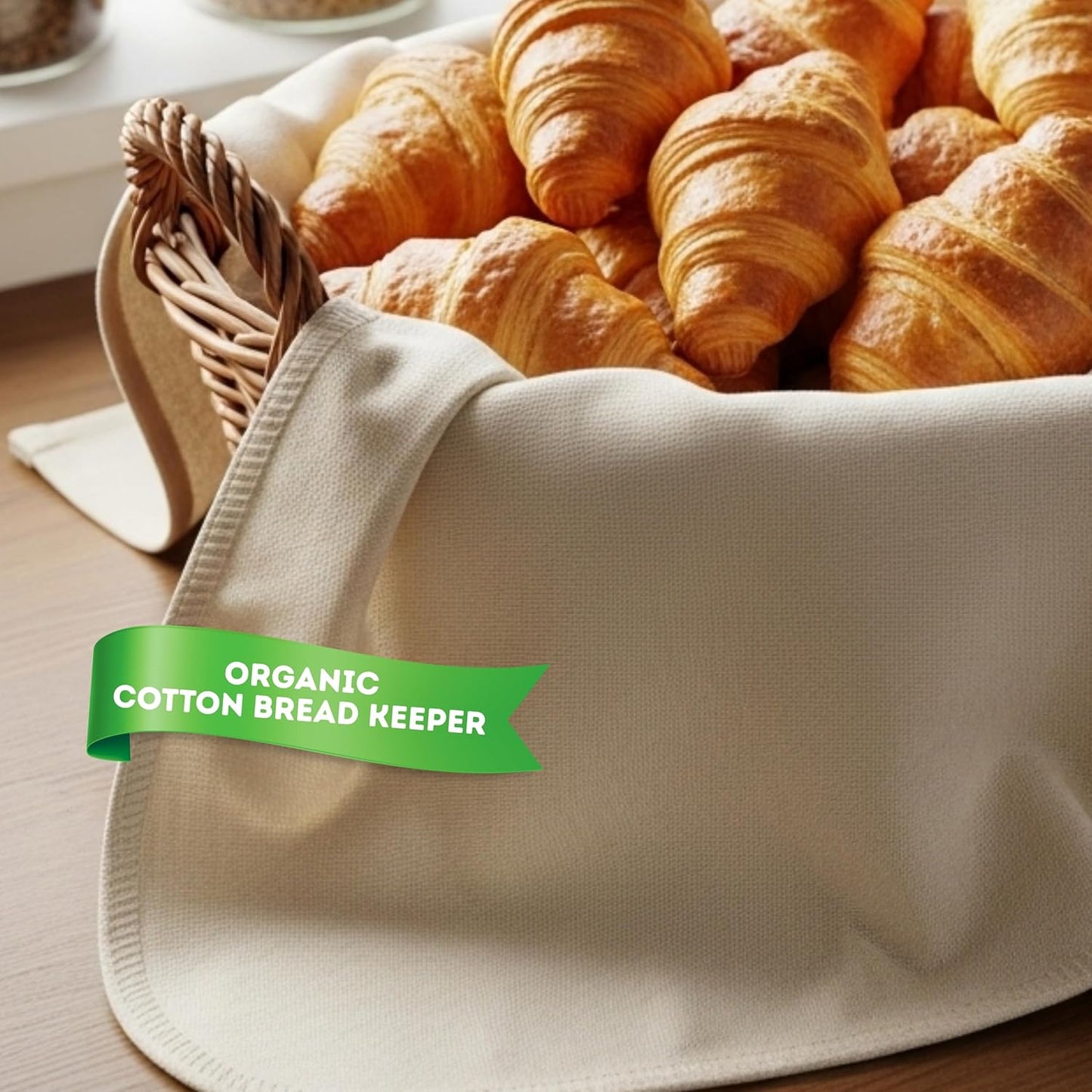 WHITEWRAP Flour Sack Towels for Bread Dough Proofing – 100% Unbleached Cotton, Thick Reusable