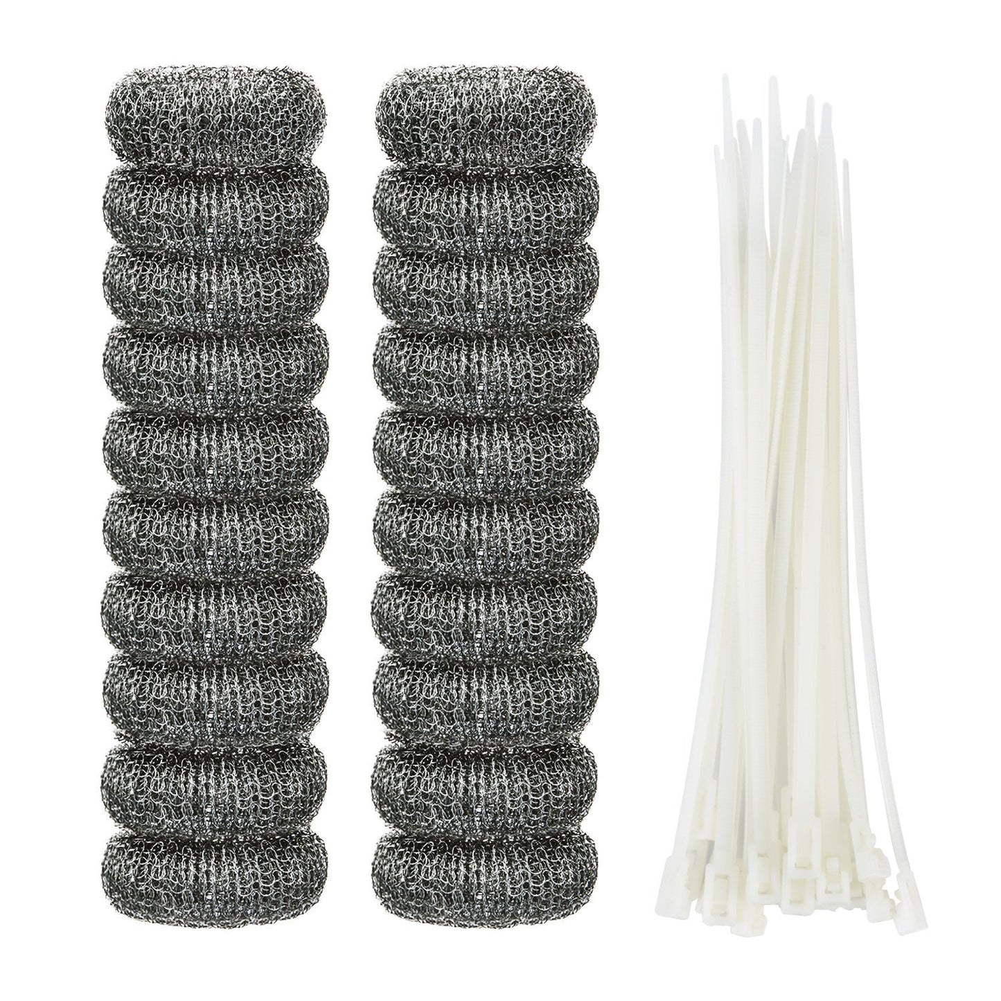 Shappy 20 Pieces Lint Traps Washing Machine Drain Hose Filter Stainless Steel Snare Laundry Mesh