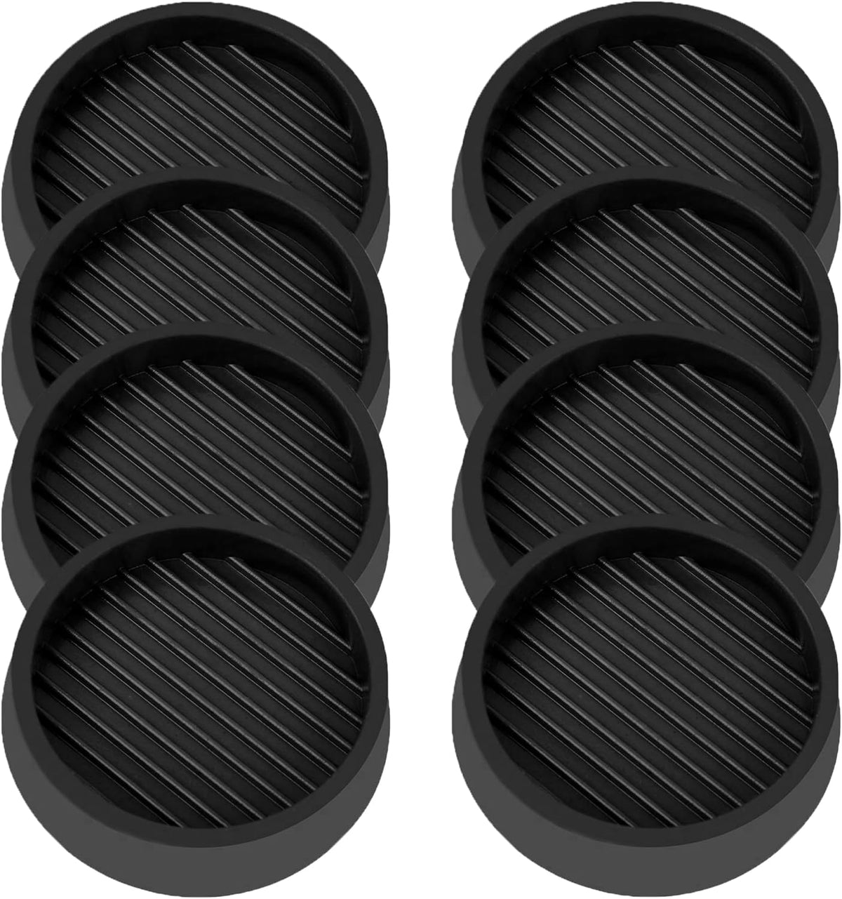 3X3 Round Rubber Caster Cups, Non Slip Furniture Pads, Anti-Slip Gripper, Anti Skid Furniture Feet