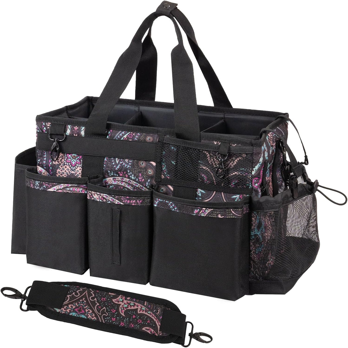 Wearable Cleaning Caddy, Cleaning Caddy Supplies Organizer with Handle & Shoulder Straps for