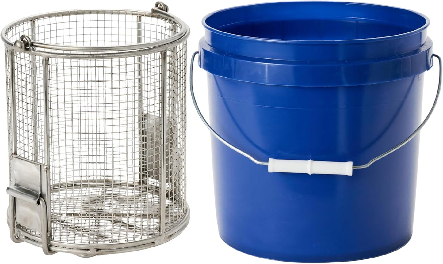 Dip N’ Drain – The Ultimate Stainless Steel Parts Cleaning Basket | Fits Any 2-Gallon Bucket, 1/4″