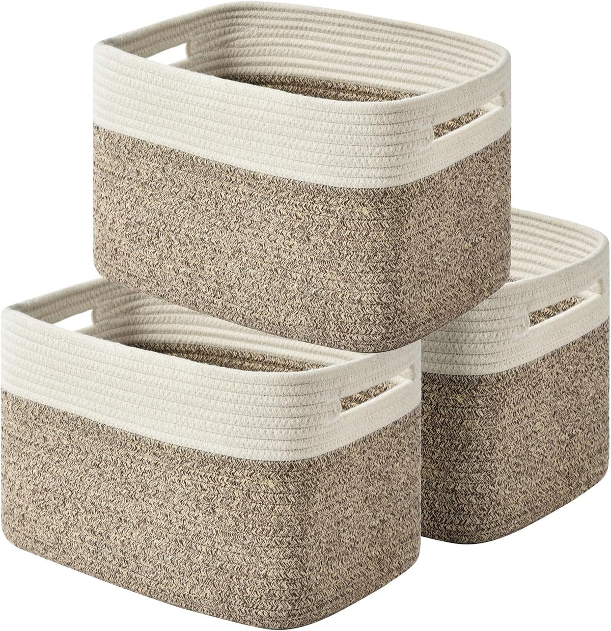 Storage Basket,Woven Baskets for Storage,Cotton Rope Baskets for Organizing,book Basket,towel,Toy