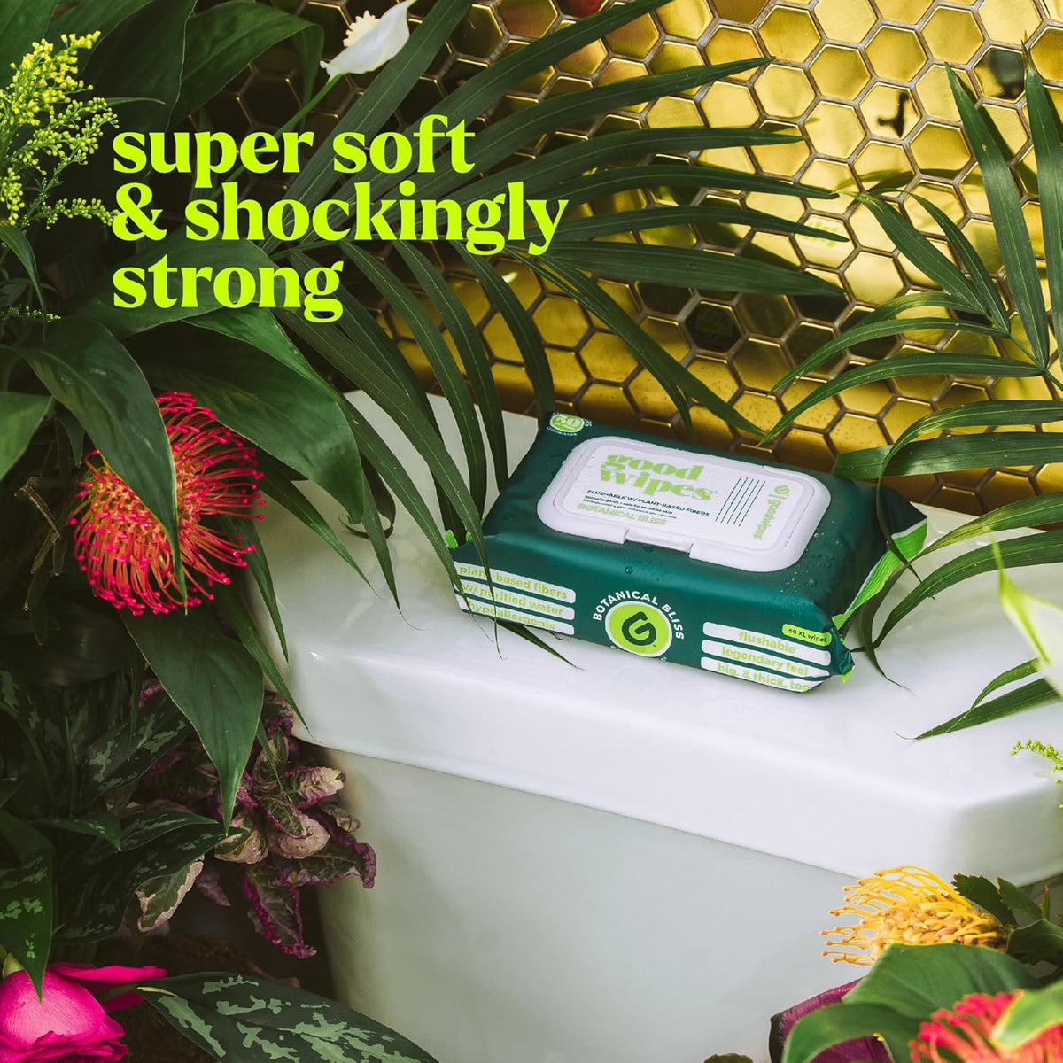 goodwipes Flushable Wipes Travel Size - Extra Large Adult Wet Wipe - On-the-Go Portable Wipes