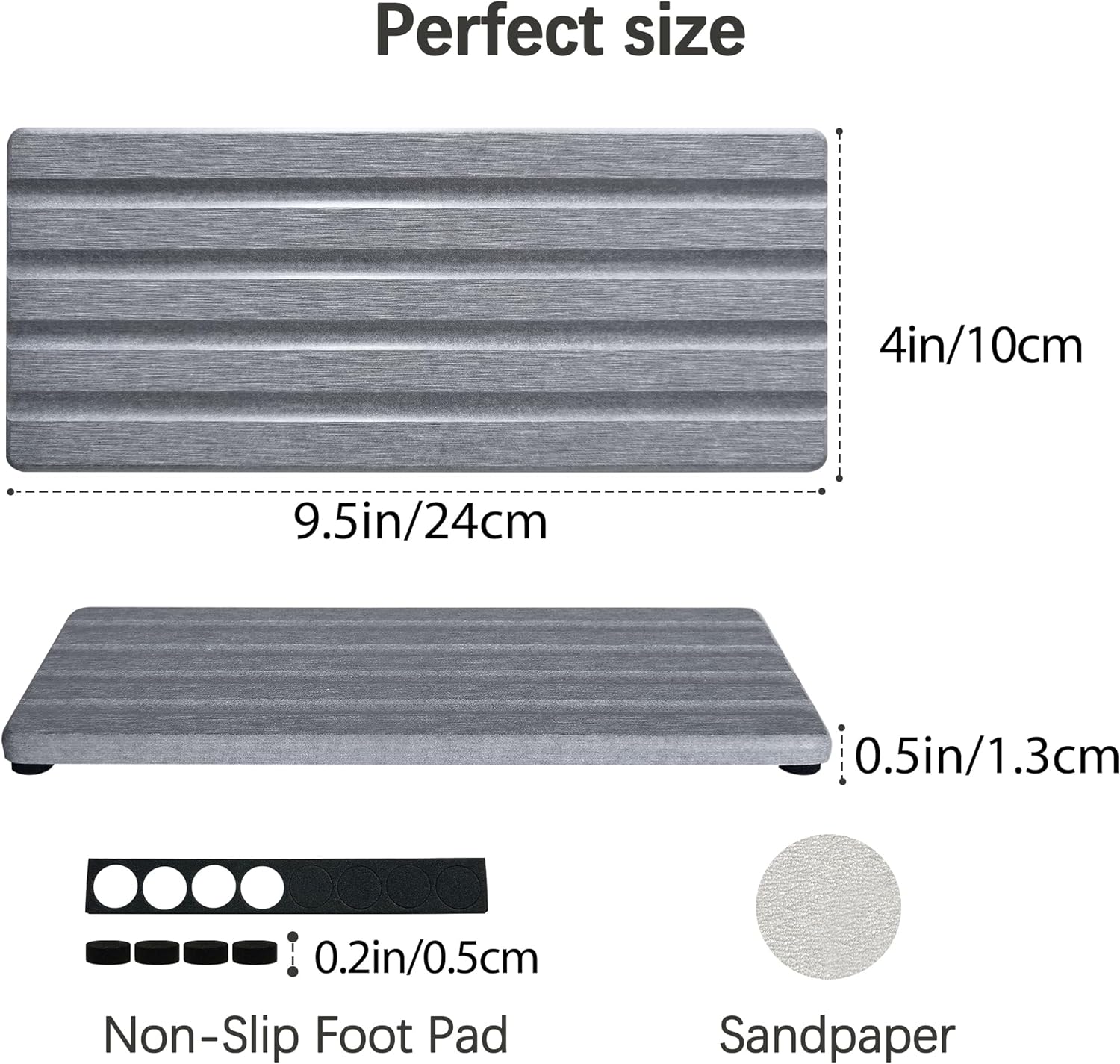 Diatomite Soap Dish, Water Absorbing Stone Tray, Kitchen Sink Organizer, Fast Drying Counter Holder