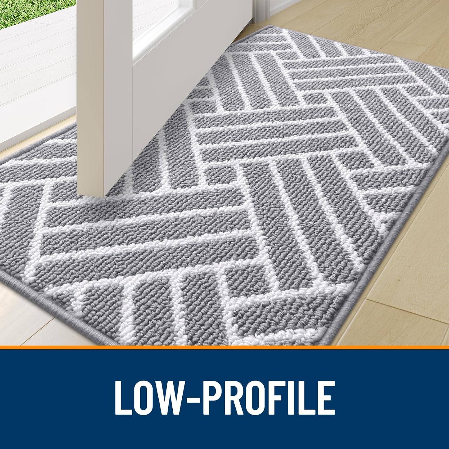 OLANLY Indoor Door Mat, 36x24 Inch, Dirt Resistant and Absorbent, Non-Slip Rubber Backing Floor