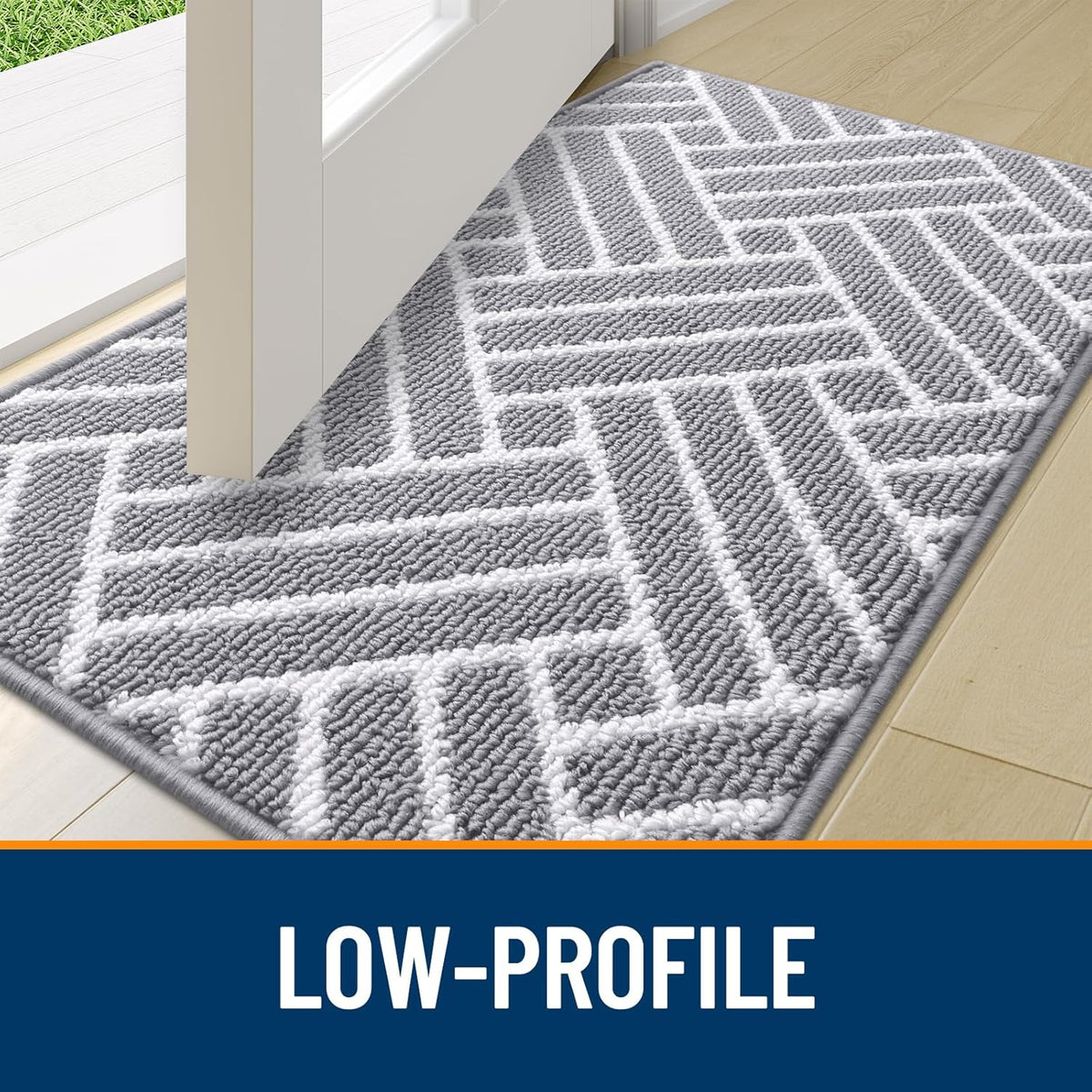 OLANLY Indoor Door Mat, 32x20 Inch, Dirt Resistant and Absorbent, Non-Slip Rubber Backing Floor