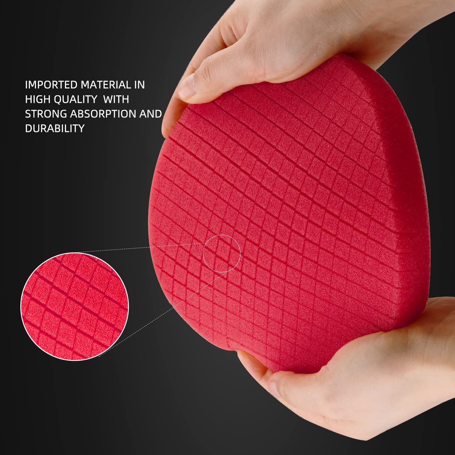 Red Finish Polishing Pads, Buffing Pads, SPTA 1Pcs 5.5 Inch Face for 5 Inch 125mm Backing Plate