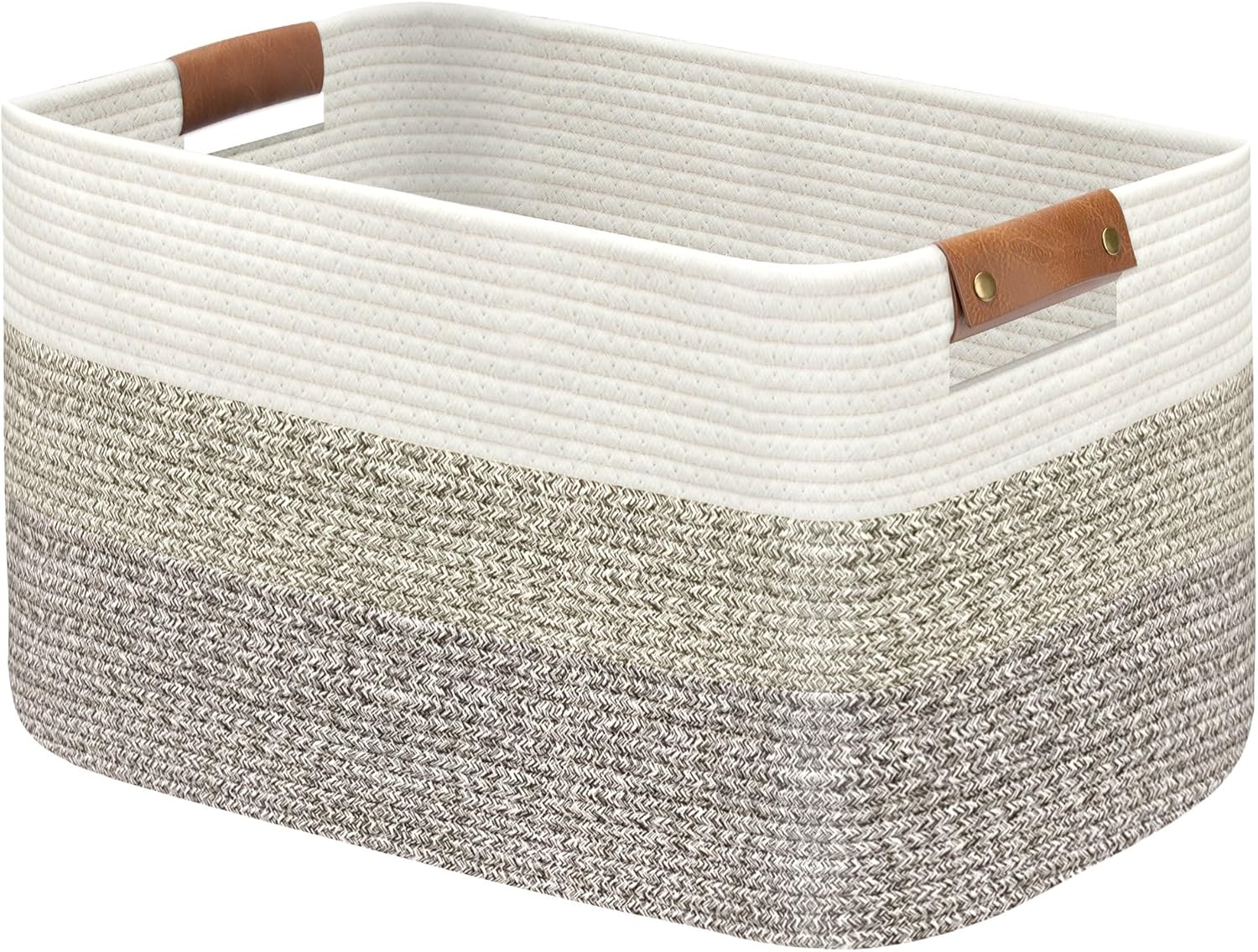Large Collapsible Laundry Basket, Clothes Hamper for Blanket, Toy, Towels, Woven Baskets for