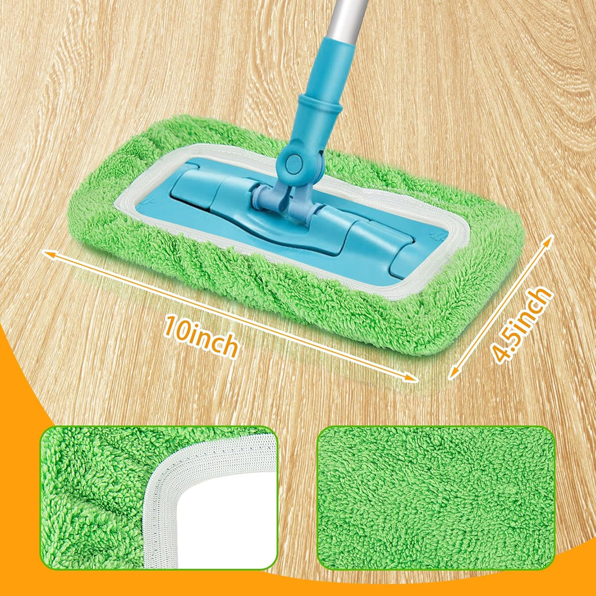 Reusable Dry Sweeping Cloths Microfiber Wet Mop Pads Compatible with Swiffer Sweeper Mop