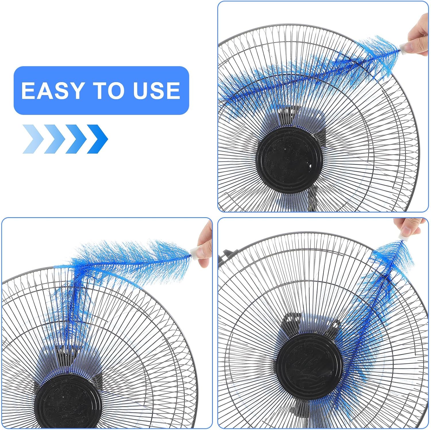 2 Pcs Fan Cleaner Brushes, Bendable Fan Cleaning Brush Cobweb Duster Set Microfiber Head Washable