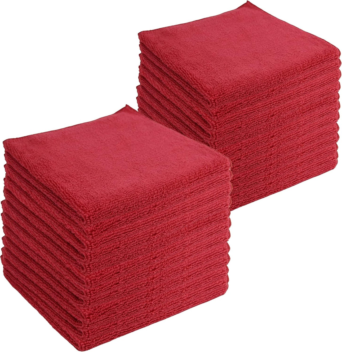 Microfiber Cleaning Cloths,24 Pack, 16"x16", All-Purpose, Softer, Highly Absorbent, Lint-Free