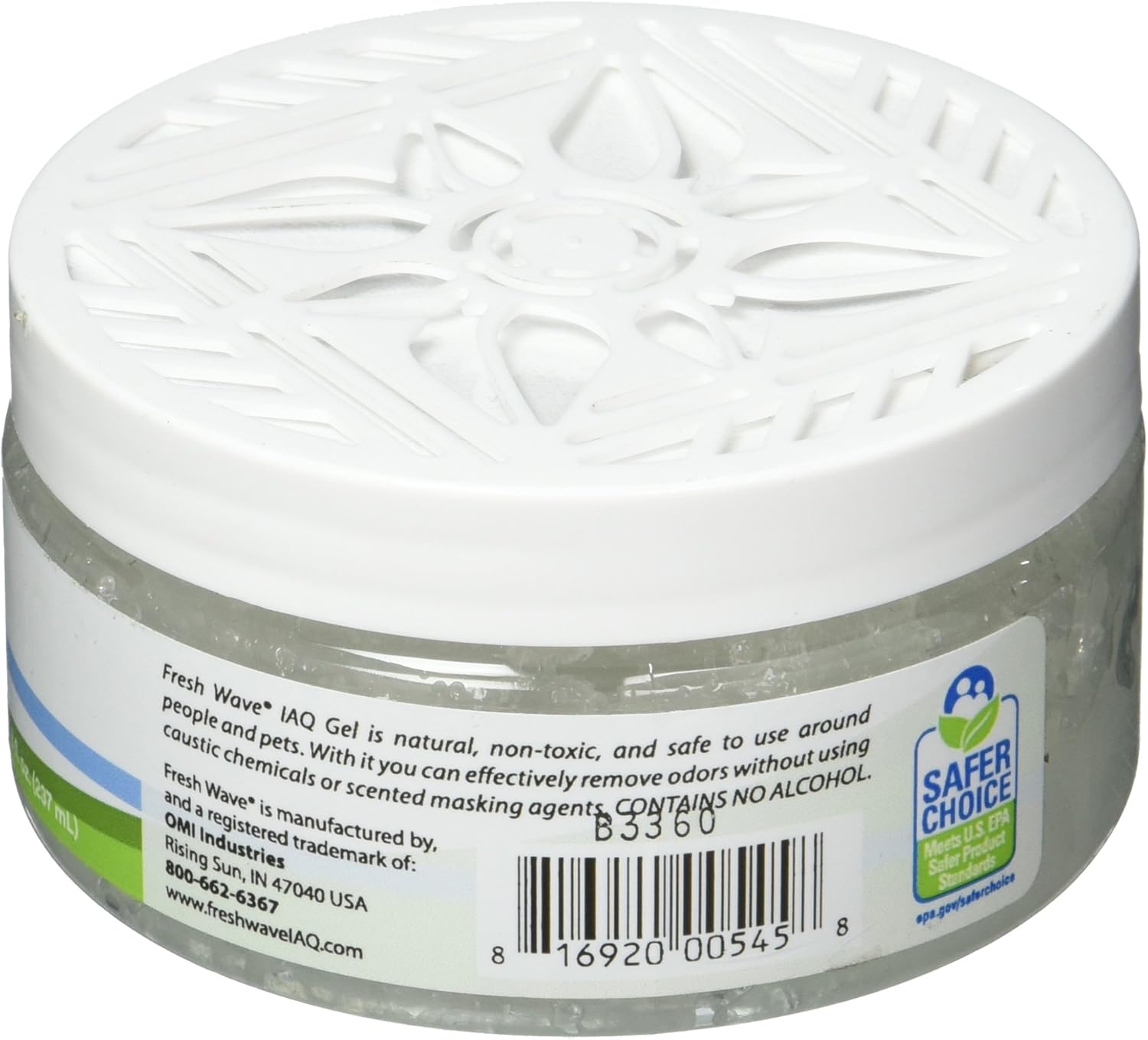 Fresh Wave IAQ Commercial Odor Eliminating Gel, 8 Fl. Oz. | Odor Absorbers for Home | Safer Odor
