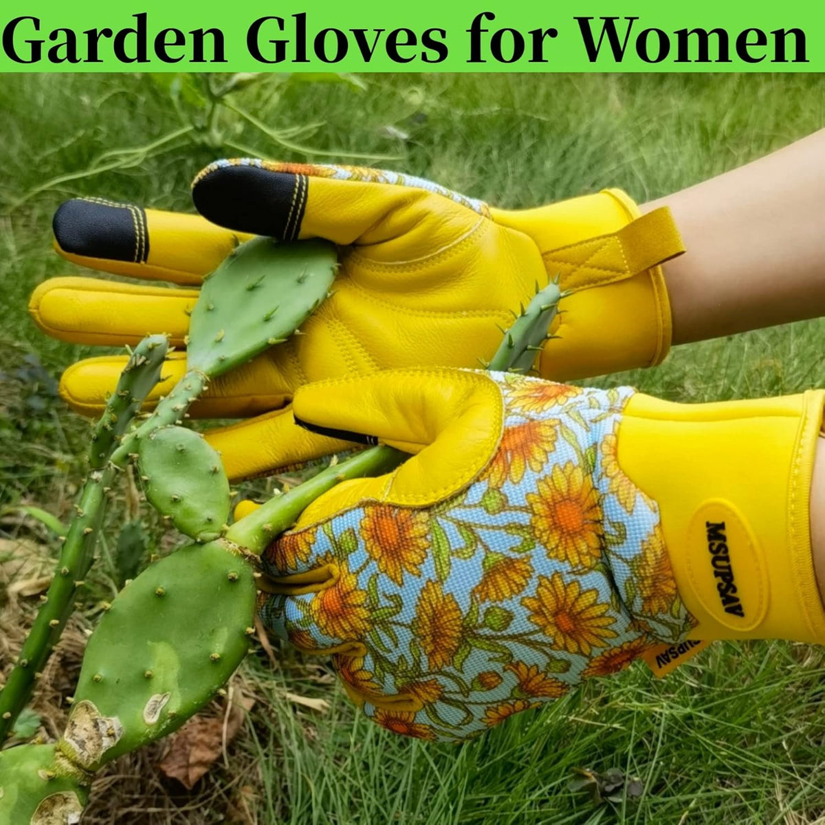 Thorn Proof&Puncture Resistant Gardening Gloves with Grip,Garden Gloves for Women, Leather Work