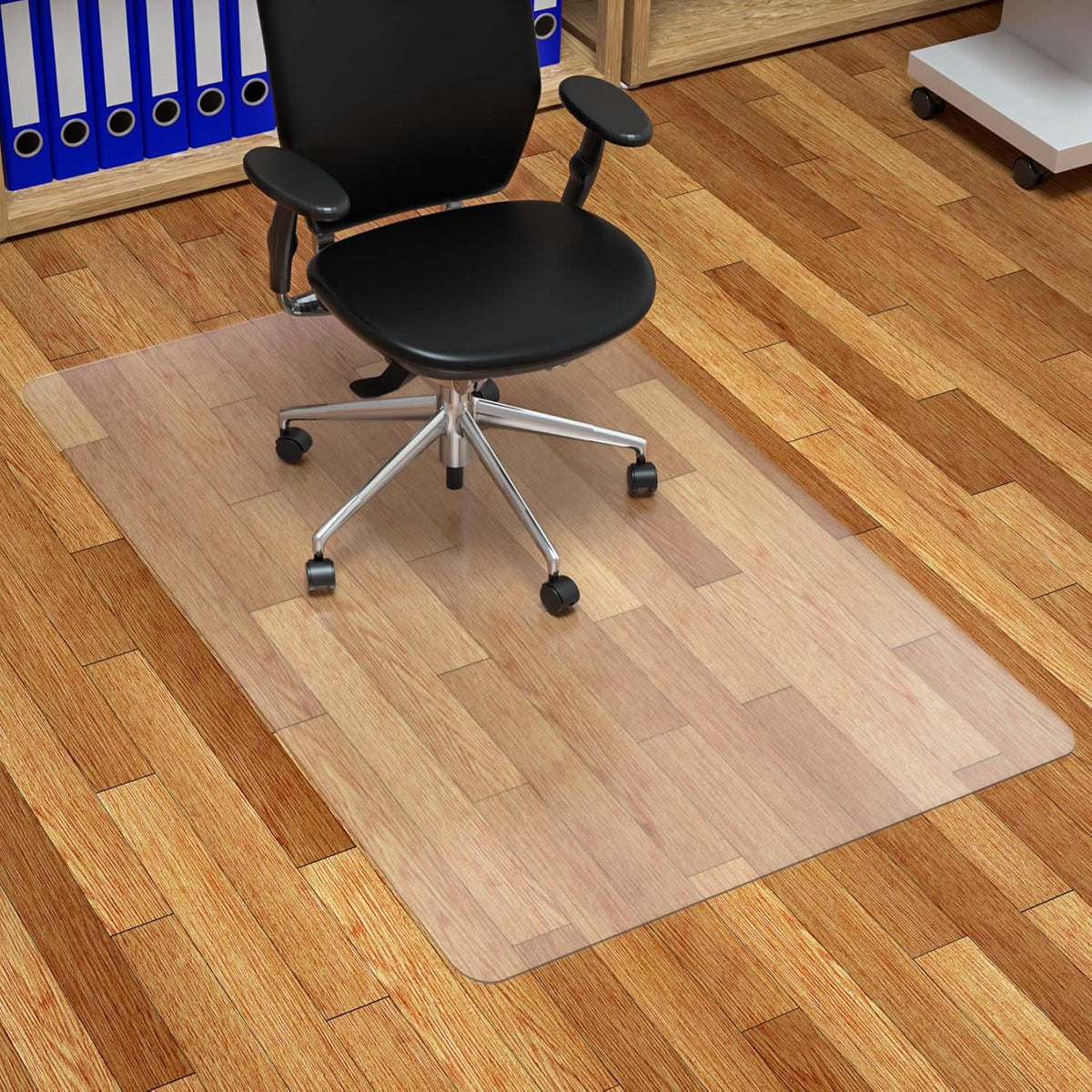 FuturHydro Chair Mat for Hardwood Floor, 30" x 48" Clear Anti-Slip Computer Desk Chair Floor Mat